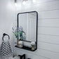 20"x30" Pharmacy Mirror with Metal Shelf Black - Threshold™