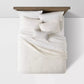 Full/Queen Reversible Holbrook Relaxed Washed Comforter & Sham Set with Decorative Throw Pillow Ivory - Threshold™