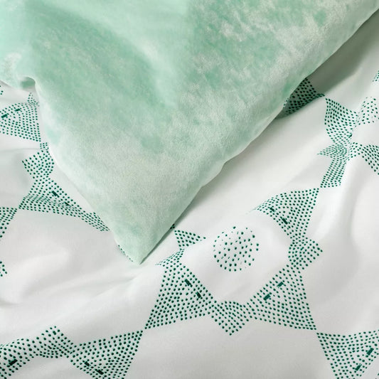 Full/Queen Reversible Velvet Comforter & Sham Set Pale Green - Opalhouse™ designed with Jungalow™