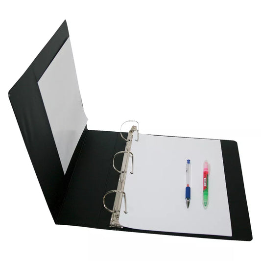 2" 3 Ring Binder Clear View Black - up & up™