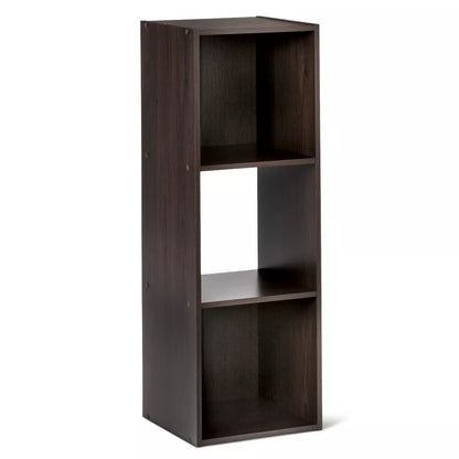 11" 3 Cube Organizer Shelf Dark Brown - Room Essentials™