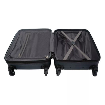 Skyline 29.5" Hardside Spinner Checked Suitcase - Navy